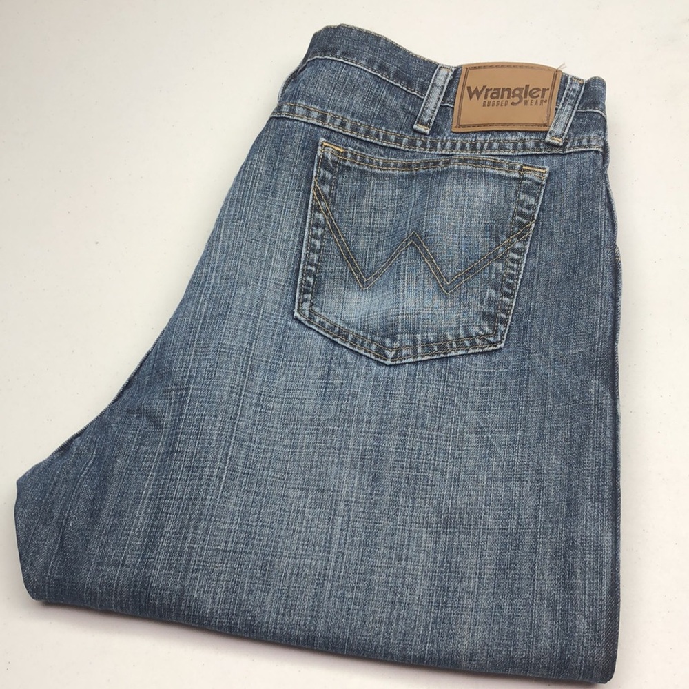 MENS VINTAGE WRANGLER RELAXED FIT JEANS 42x30 ⭐️